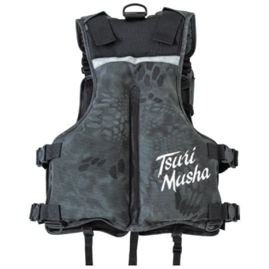 釣武者 ロックベスト ライフジャケット フローティングベスト 迷彩柄