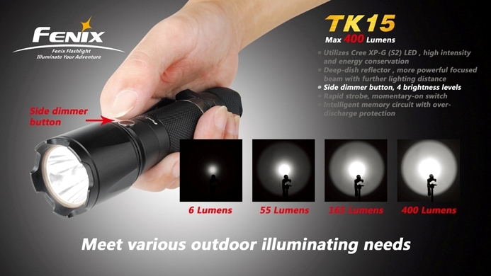 フェニックス LEDフラッシュライト（懐中電灯） 明るさ400ルーメン