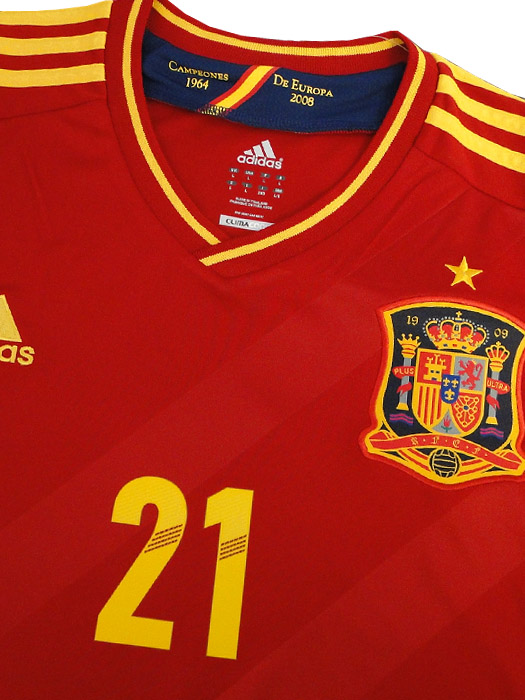 アディダス) adidas/12/13スペイン代表/ホーム/半袖/ダビド・シルバ