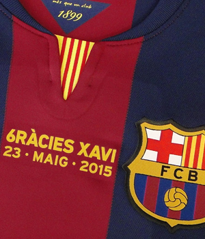 限定入荷***ナイキ/14/15バルセロナ/ホーム/半袖/イニエスタ/シャビ