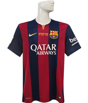 限定入荷***ナイキ/14/15バルセロナ/ホーム/半袖/イニエスタ/シャビ