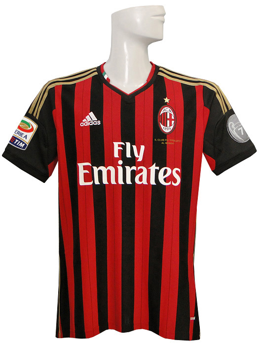 限定1枚のみ再入荷***(アディダス) adidas/13/14ACミラン/ホーム/半袖