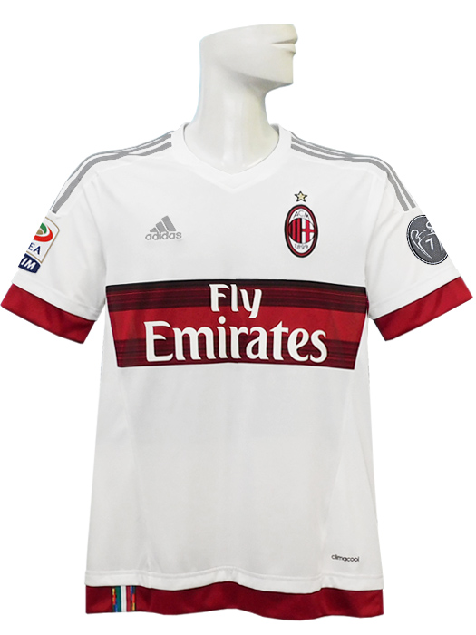 アディダス) adidas/15/16ACミラン/アウェイ/半袖/本田/セリエAバッジ+