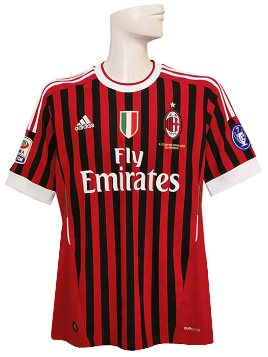 限定再入荷***(アディダス) adidas/11/12ACミラン/ホーム/半袖