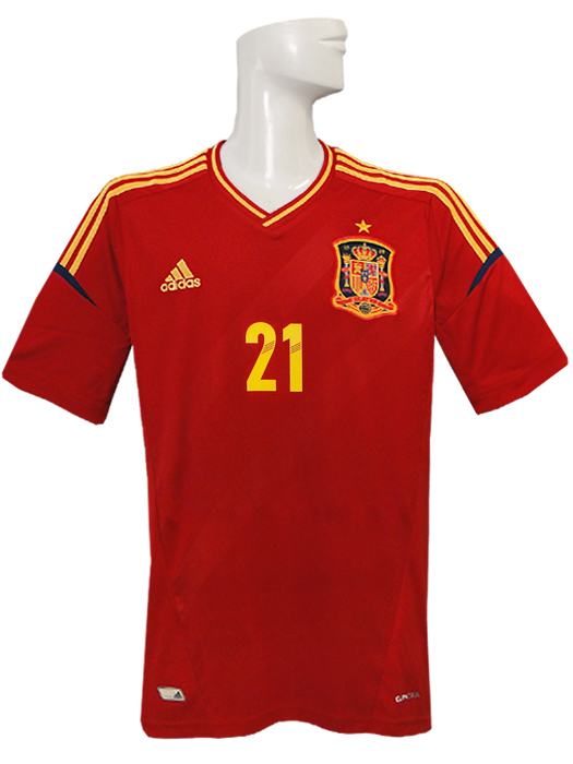 アディダス) adidas/12/13スペイン代表/ホーム/半袖/ダビド・シルバ