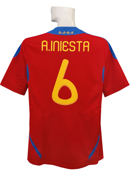 アディダス) adidas/11/12スペイン代表/ホーム/半袖/イニエスタ/RJ223