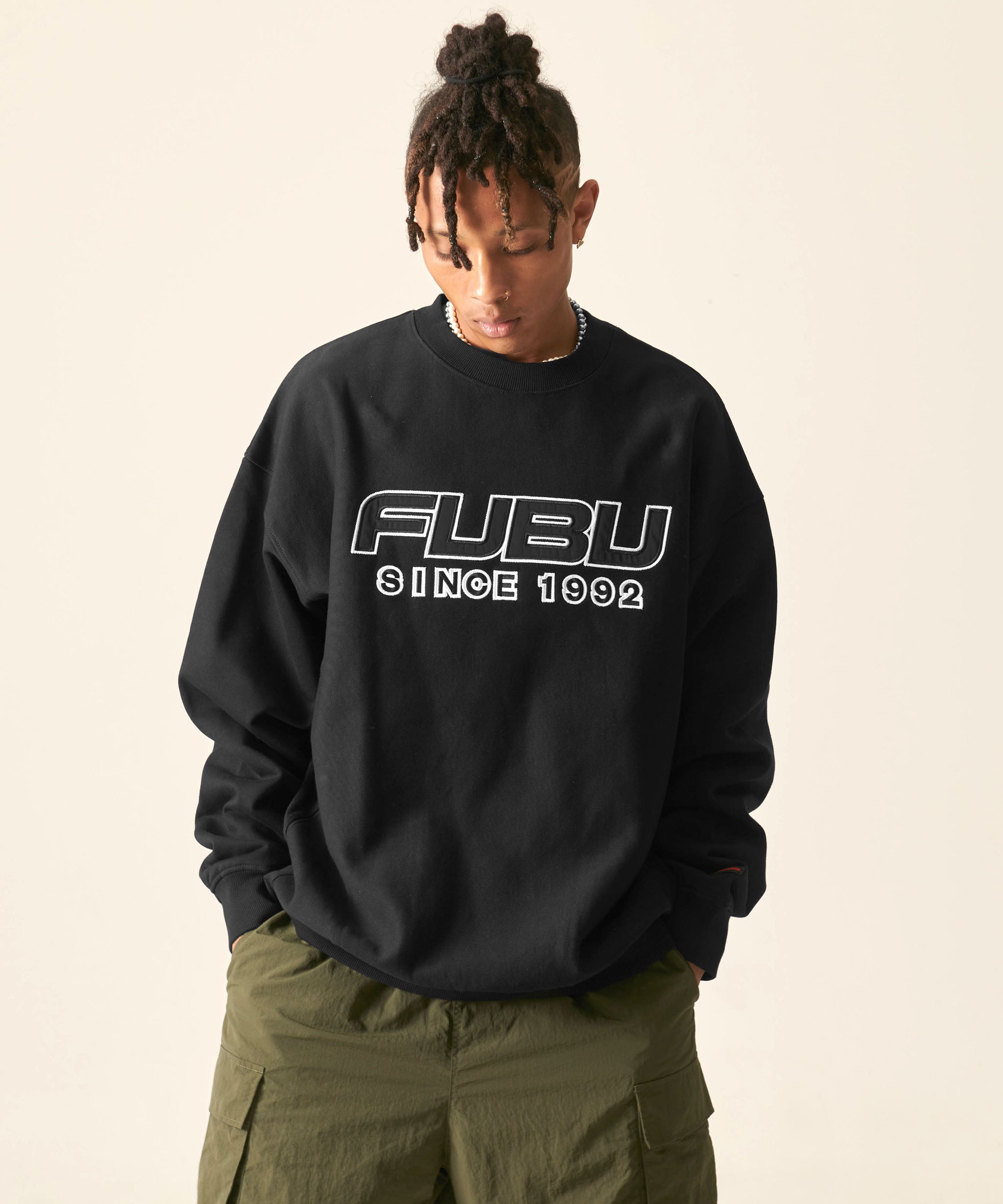 FUBU フブ トップス 裏毛スウェット トレーナー 。FUBUはアメリカの