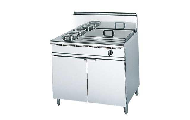 ゆで麺器（ガス・電気）｜テボ仕様、バスケット仕様、スタンドタイプ