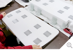 たまがわ美温シリーズ製造ライン | 株式会社フジオスモは肩こり、腰痛