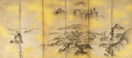 四季山水図屏風 | 狩野常信 | 収蔵品詳細 | 作品を知る | 東京富士