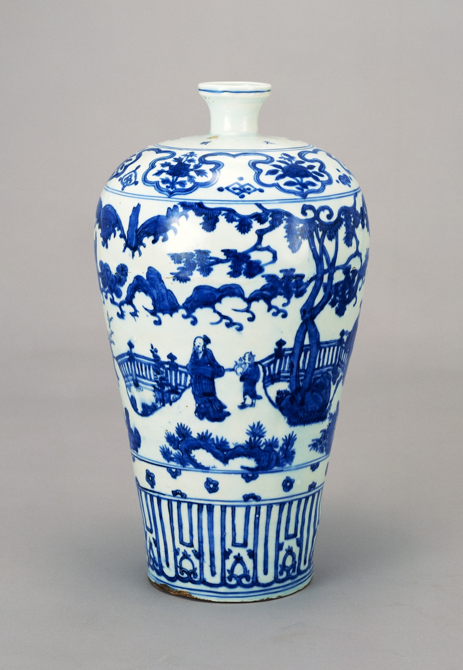 青花人物図梅瓶 | 景徳鎮窯 | 収蔵品詳細 | 作品を知る | 東京富士