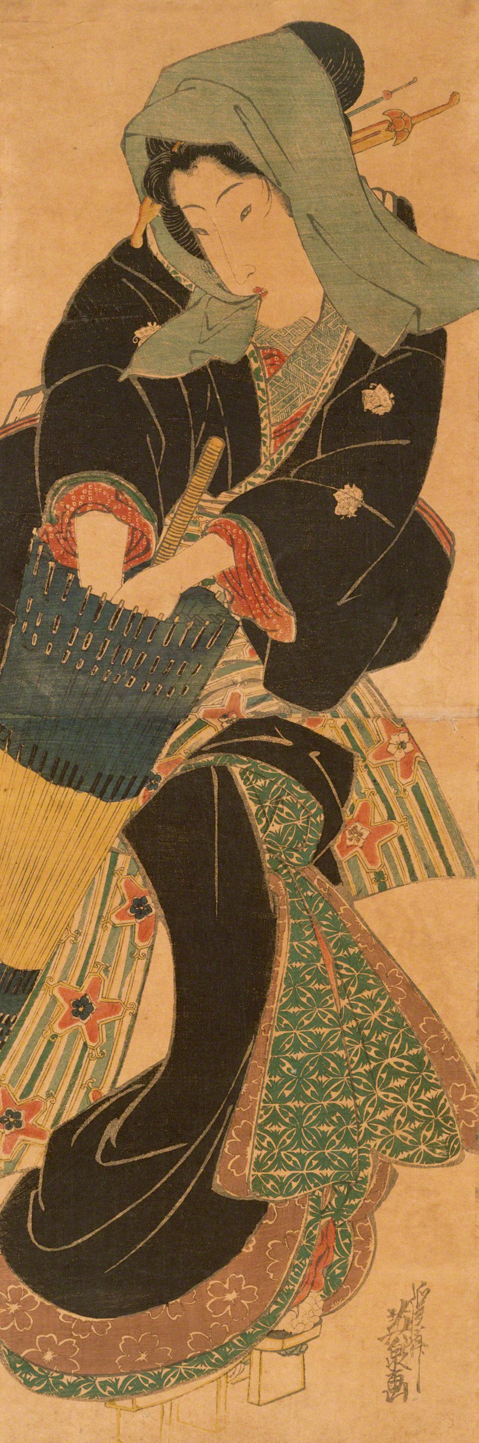 傘美人 | 溪斎英泉 | 収蔵品詳細 | 作品を知る | 東京富士美術館