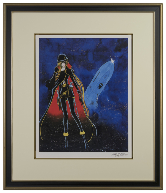 松本零士 直筆サイン入り版画「クイーン・エメラルダス」（松本零士