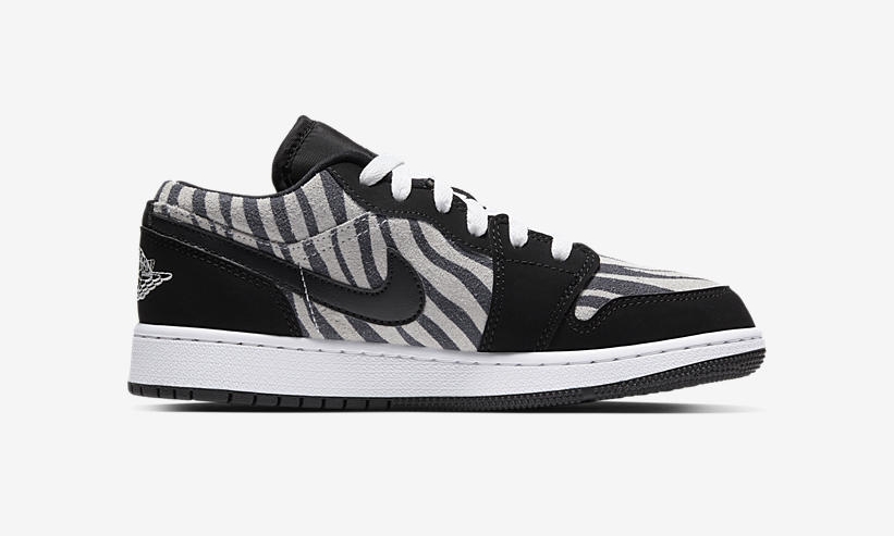 ナイキ GS エア ジョーダン 1 レトロ ロー “ゼブラ” (NIKE AIR JORDAN