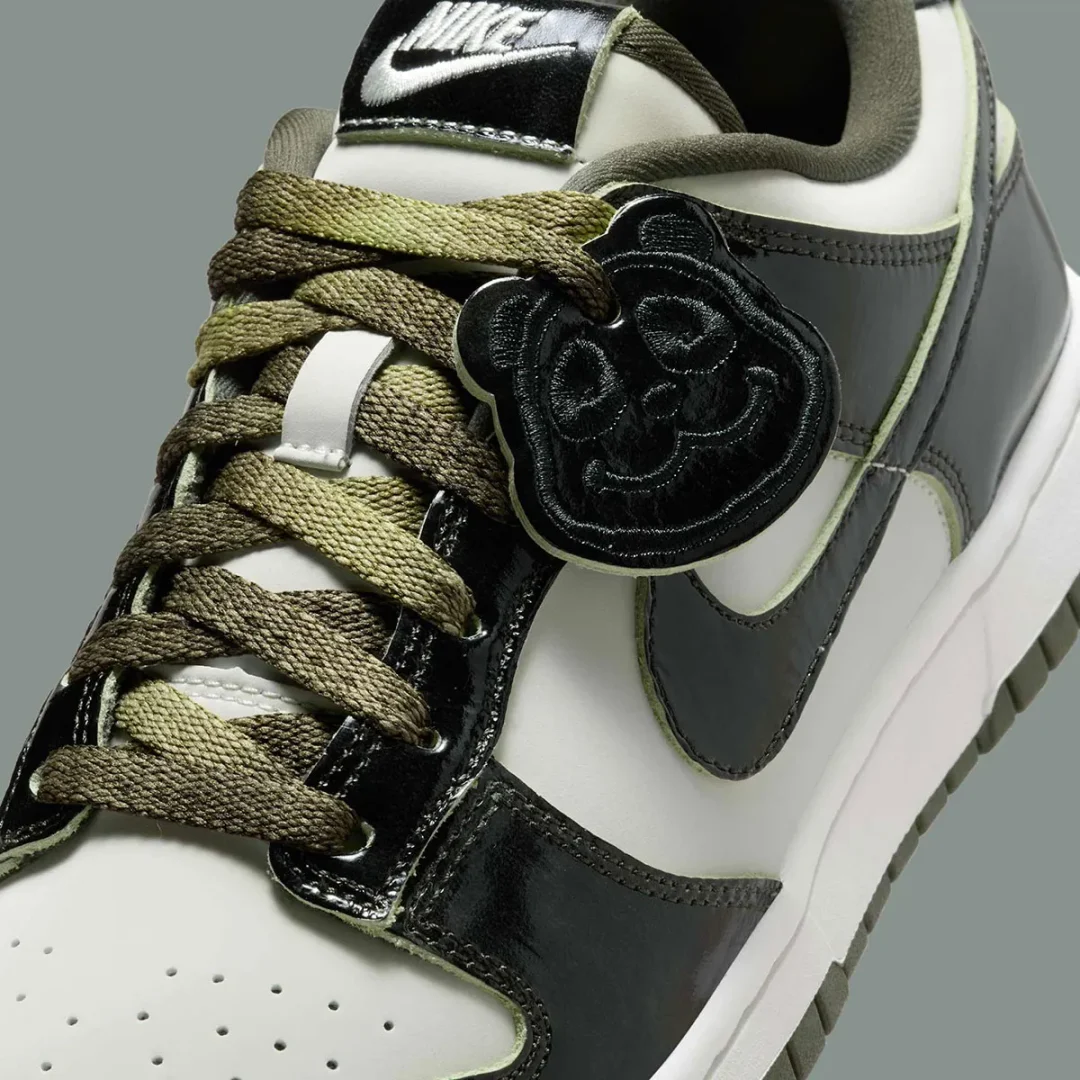 2025年 発売予定】NIKE DUNK LOW SE “Patent Panda/White/Olive Green