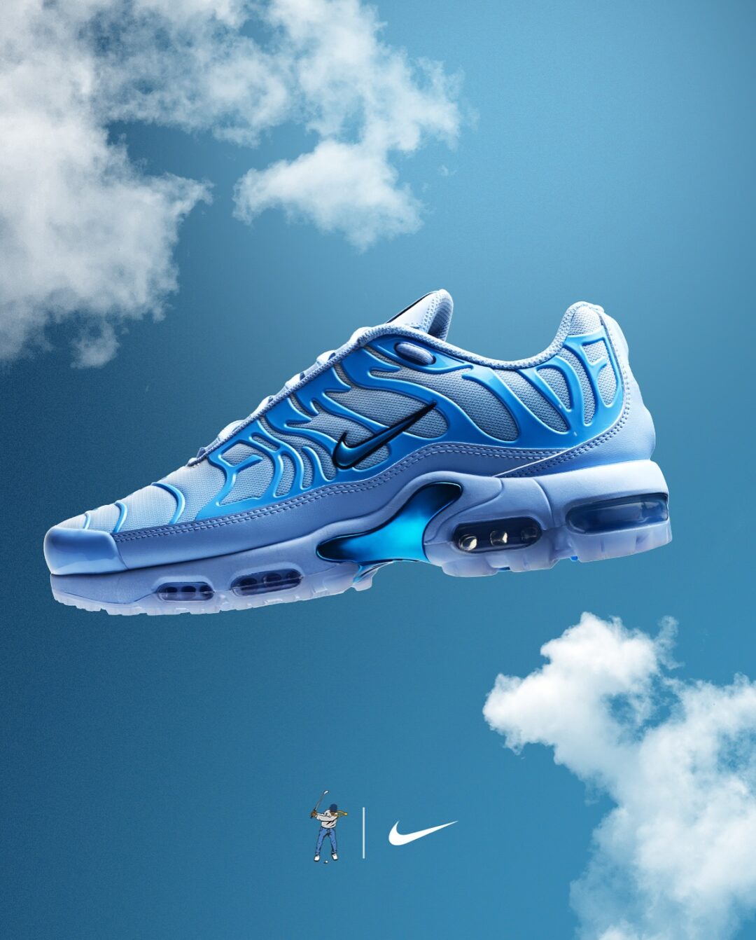 2025年 10/2 発売】Eastside Golf x NIKE G AIR MAX PLUS “Aluminum