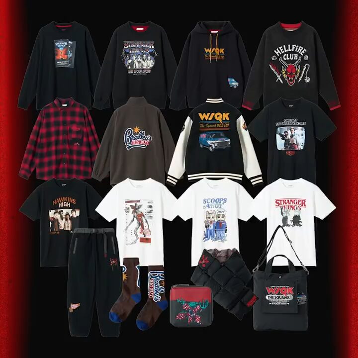 ストレンジャー・シングス 未知の世界」× グラニフ 2025 FW コラボ第2