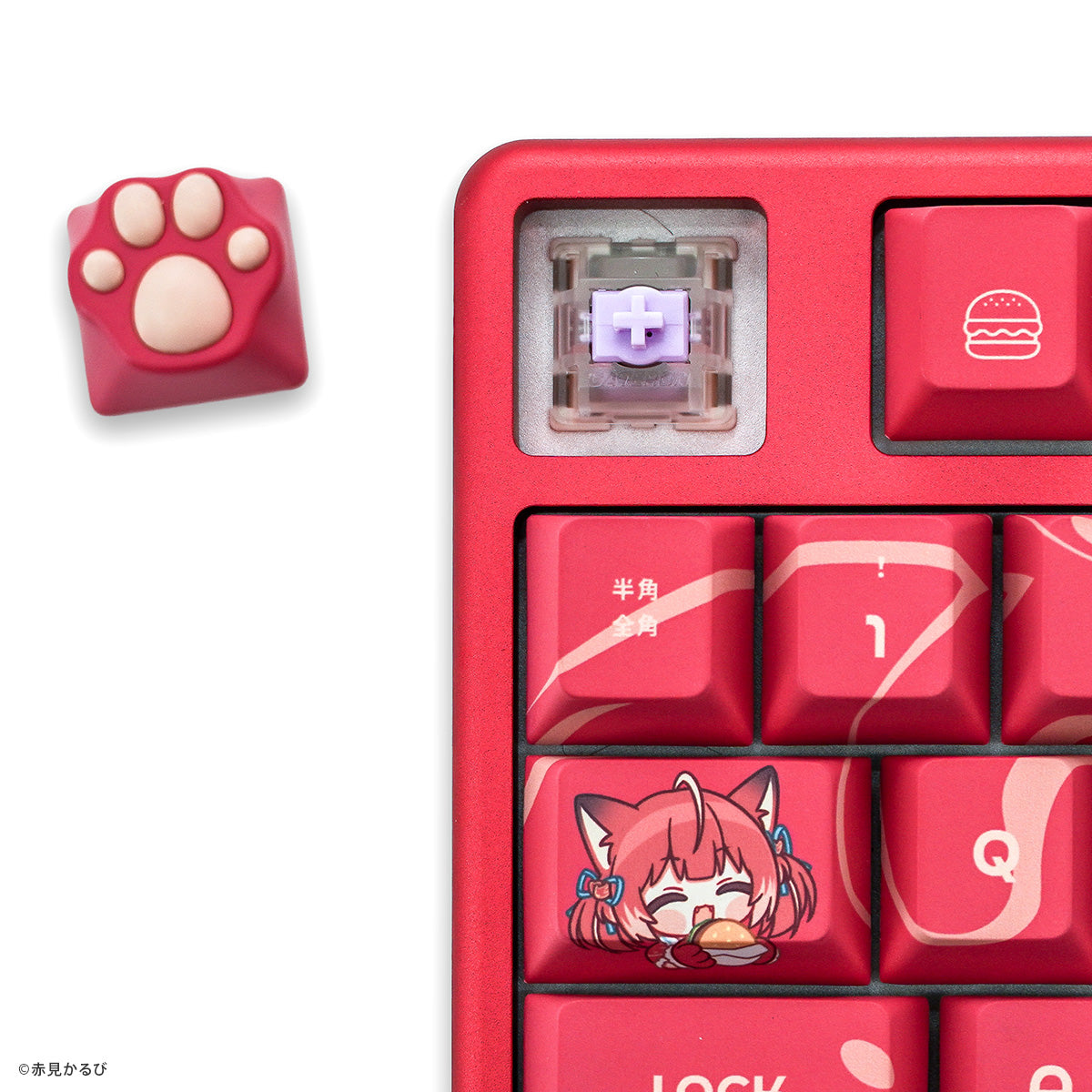 赤見かるび × ふもコレ 肉球キーキャップ（ZOMO PLUS）｜ふもコレ(Fumo