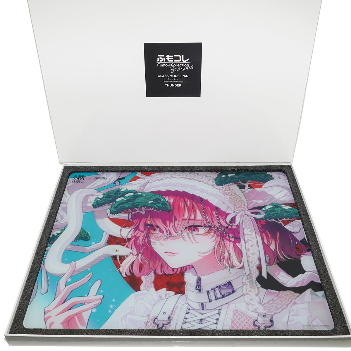 ふもコレSEASONS × 秋赤音 Dream Gamer 雷 ガラスマウスパッド 24冬