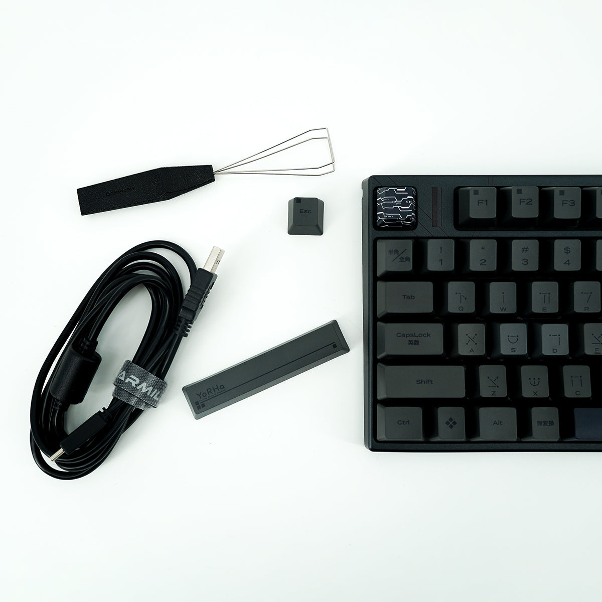 ふもコレ × ニーアオートマタ キーボード日本語配列｜ふもコレ(Fumo