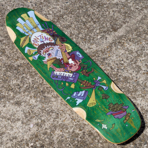 ボンジングスケートボード ワンマンバンド フリーライドデッキ