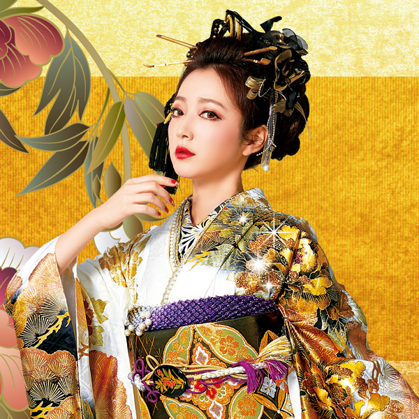 華やか古典花柄刺繍衿通販 白/黒/赤/紫(4種類)｜成⼈式の振袖ネット