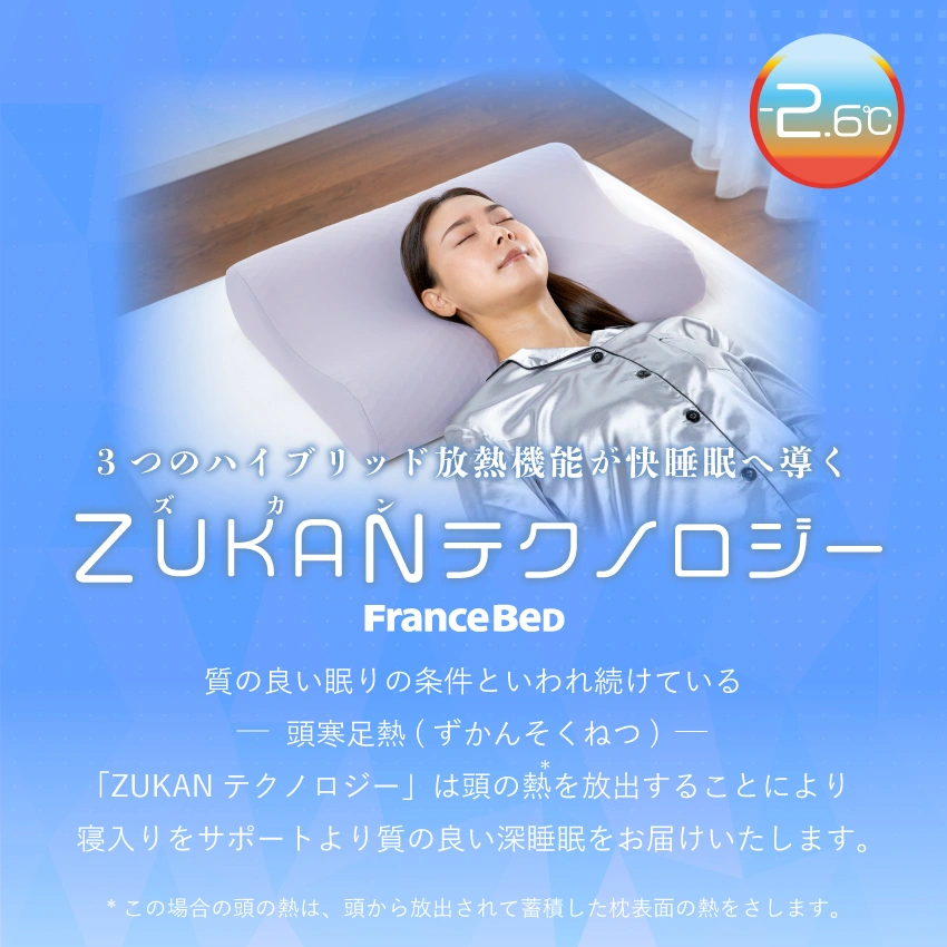 枕 ズカンピロー｜【フランスベッド公式通販】フランスベッドショップ