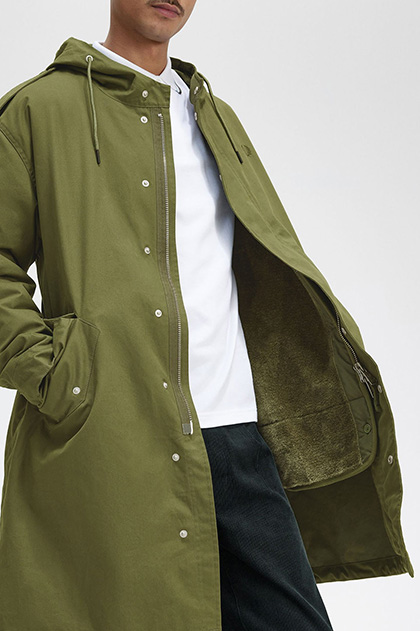 Fur Lined Fishtail Parka(L Q50：PARKA GREEN): | FRED PERRY JAPAN
