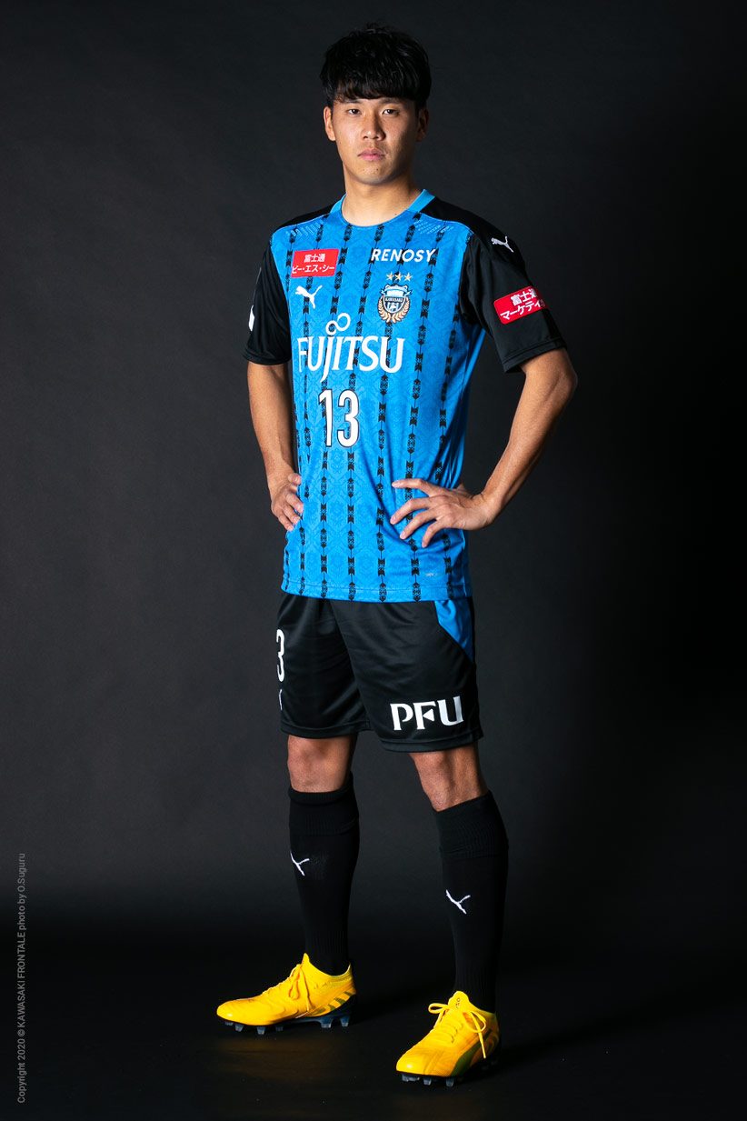 DF13/山根 視来選手 | 選手・スタッフプロフィール2020 : KAWASAKI