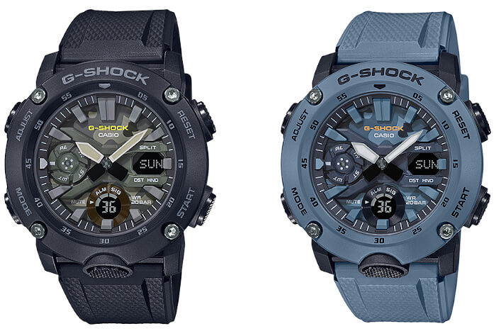 GA-2000SU-2AJF ブルー ＜カモフラ文字盤＞【G-SHOCK】「GA-2000