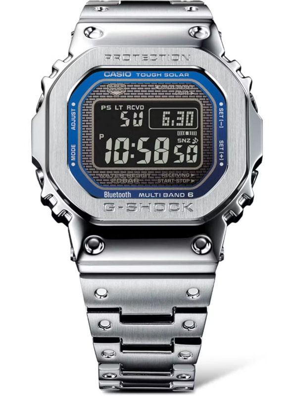 Full metal G-Shock GM-B2100AD-2A and GMW-B5000D-2 with blue dial