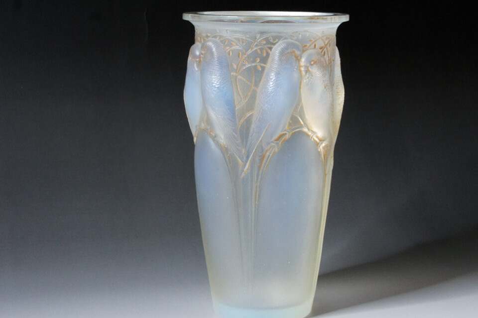 セイロン」ルネ・ラリックの花瓶《ギャルリーオルフェ》