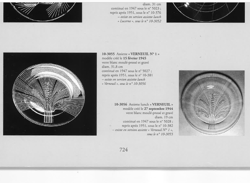 皿 ヴェルヌイユ 直径19.5cm」ルネ・ラリックのテーブルウェア
