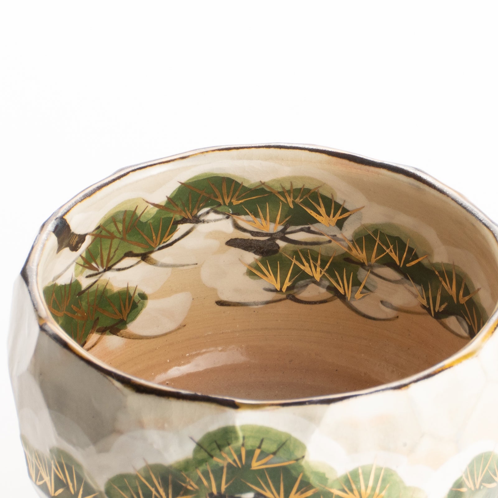 京都 清水焼】抹茶碗 雪松之図 俊山窯｜コトポッター