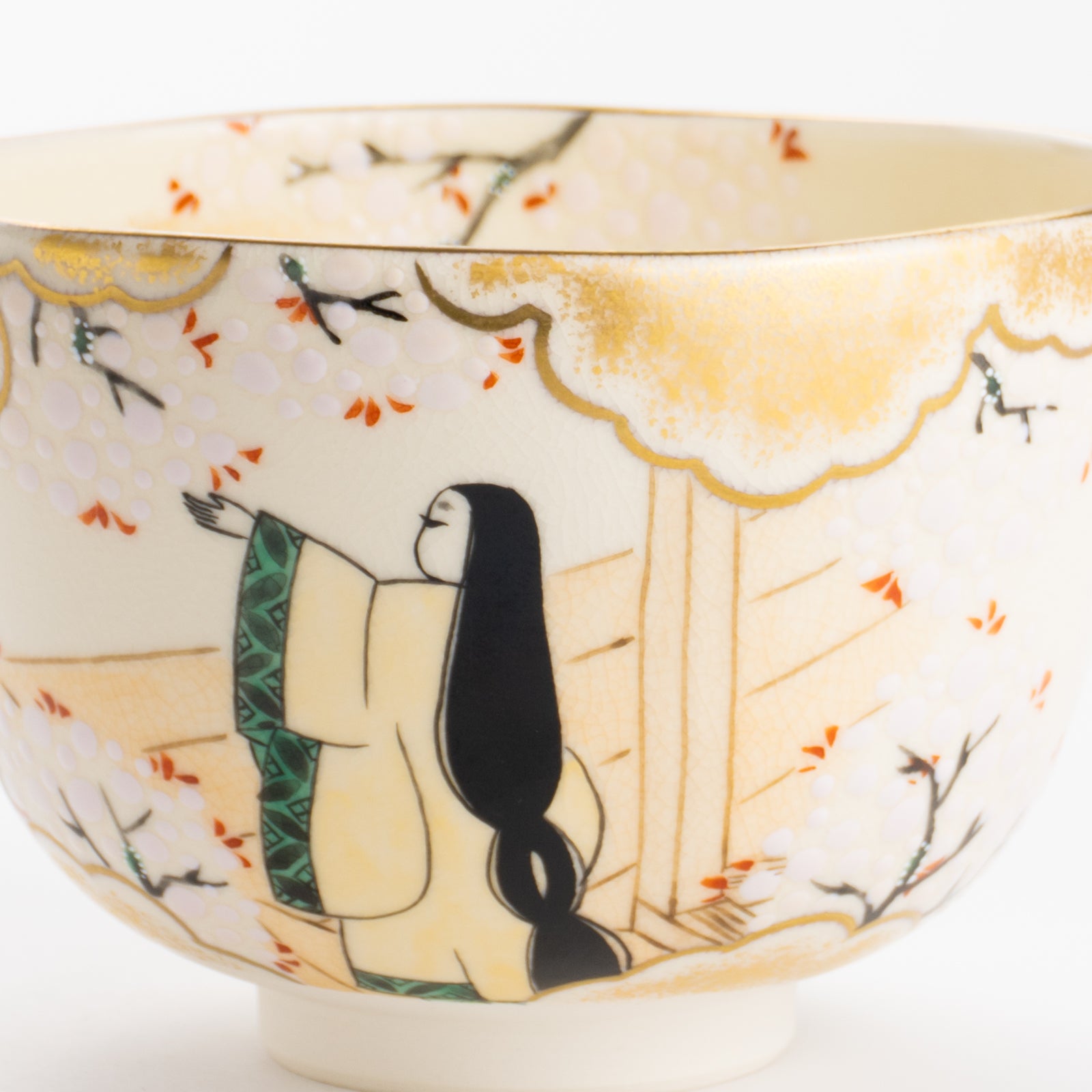 京都 清水焼】抹茶碗 源氏物語「若紫」 善昇｜コトポッター