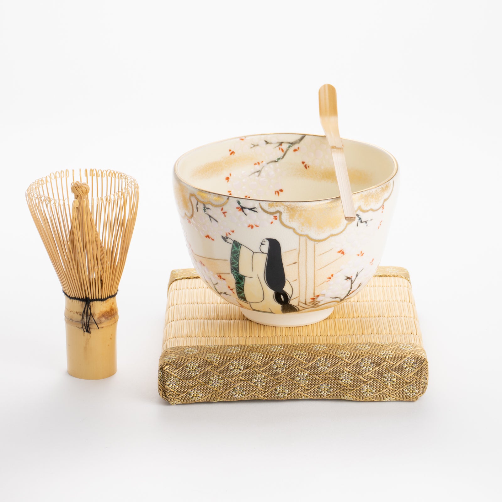 京都 清水焼】抹茶碗 源氏物語「若紫」 善昇｜コトポッター