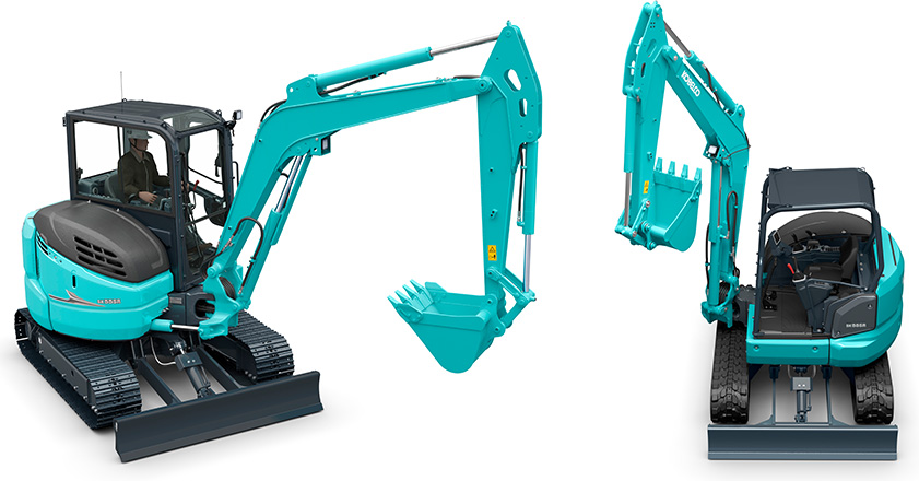 後方超小旋回ミニショベル「SK45SR-7/SK55SR-7」の販売開始について