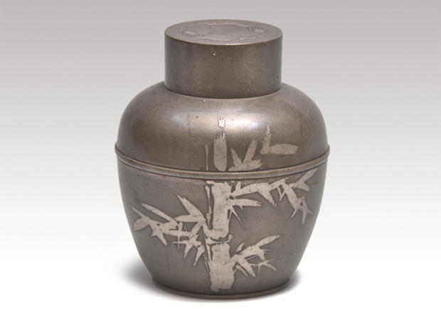 古錫茶入 林亨瑞造 竹文 茶心壷 | 古美術ささき