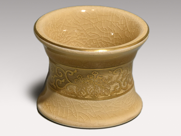 薩摩焼 桐唐草皆具 橋本陶正山（作) 共箱 而妙斎箱書 | 古美術ささき