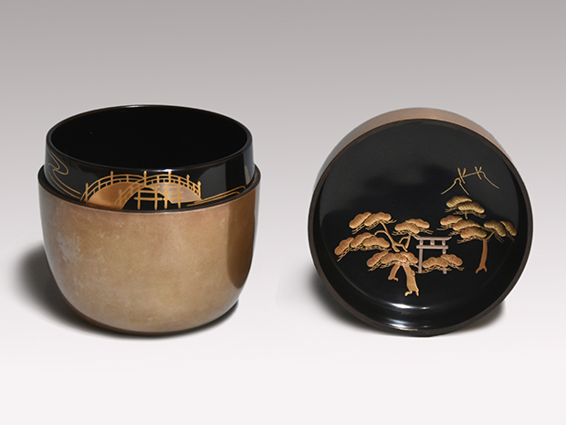 住吉蒔絵 大棗 加賀蒔絵師 今津一慶（作) 共箱 | 古美術ささき