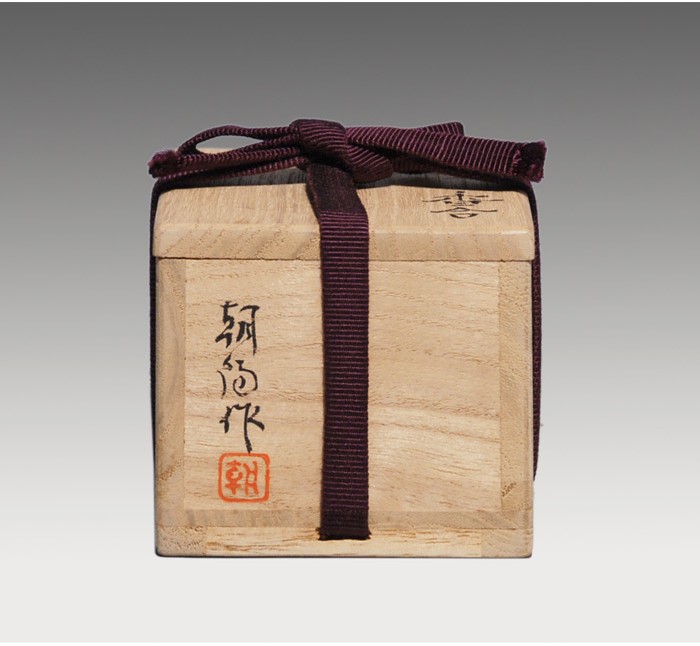 七宝紋香合 横山朝陽(作) 小堀宗通(箱書) | 古美術ささき