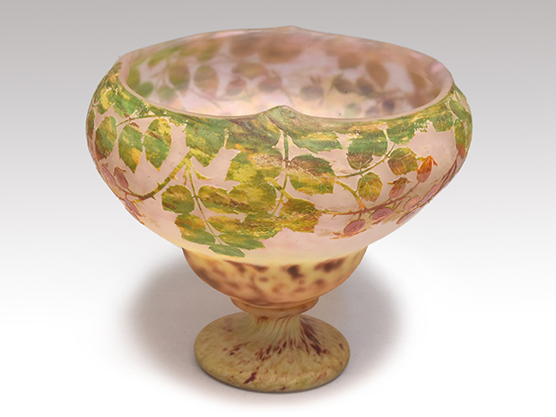 DAUM NANCY ドーム ナンシー 野薔薇文 ローズヒップ 杯 花器 1910年頃