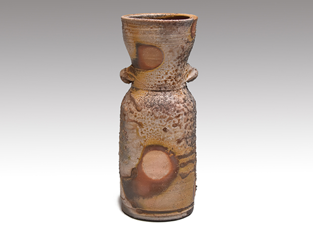 備前窯変花入 共箱 人間国宝 藤原雄（作）名品 | 古美術ささき