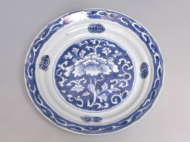 古染付花文中皿5枚 桐箱 明末～清初 懐石向付に | 古美術ささき