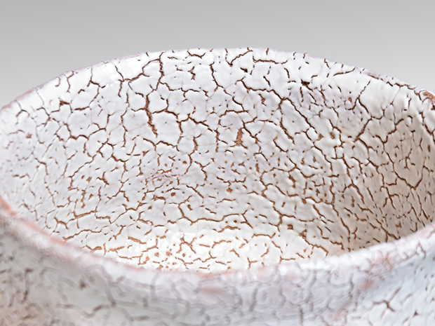 萩茶碗 玉隆山 吉田萩苑（造） 共箱 師 十代 三輪休雪 | 古美術ささき