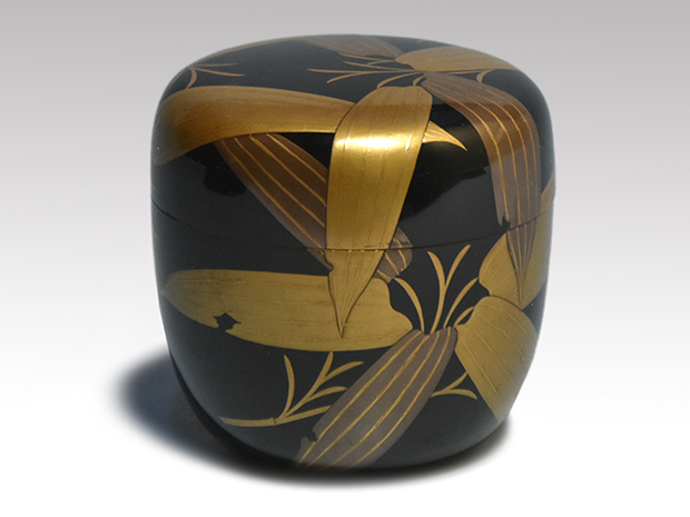 笹蒔絵中棗 半古斎好 不染斎在判 葆光斎箱書 松尾流 | 古美術ささき