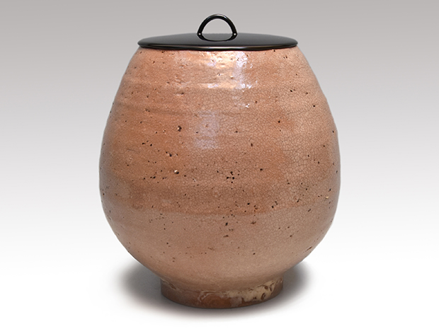 對州窯 井戸水指 小林東五（作）共箱 誂え蓋 御物袋 | 古美術ささき