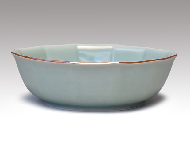 青磁十二角鉢 柿右衛門様式 江戸時代中期頃 | 古美術ささき