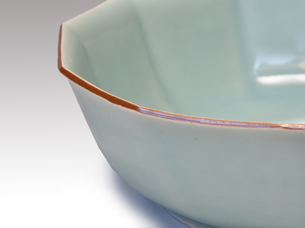 青磁十二角鉢 柿右衛門様式 江戸時代中期頃 | 古美術ささき