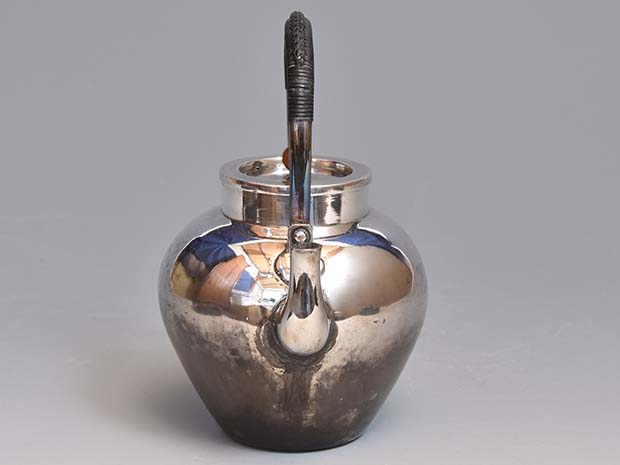 銀瓶 湯沸し 神津忠則(作) | 古美術ささき